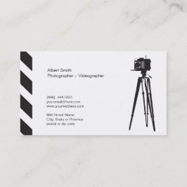 Fotógrafo - cartão de visita do ı de Videographer