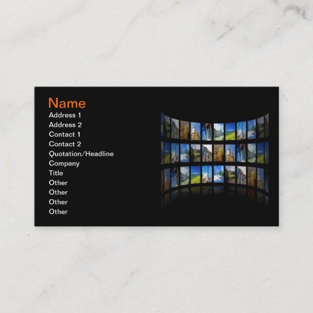 Fotojornalista Cartão de visita (Frente)