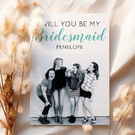 Fotomínima Moderna | Você Será Minha Dama de Honra