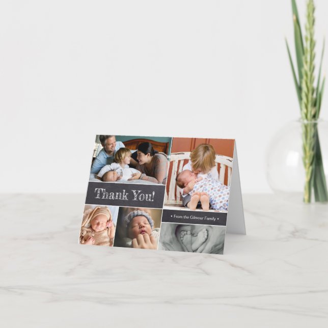 Fotos da família Novo Anúncio de Nascimento do Beb (Frente)