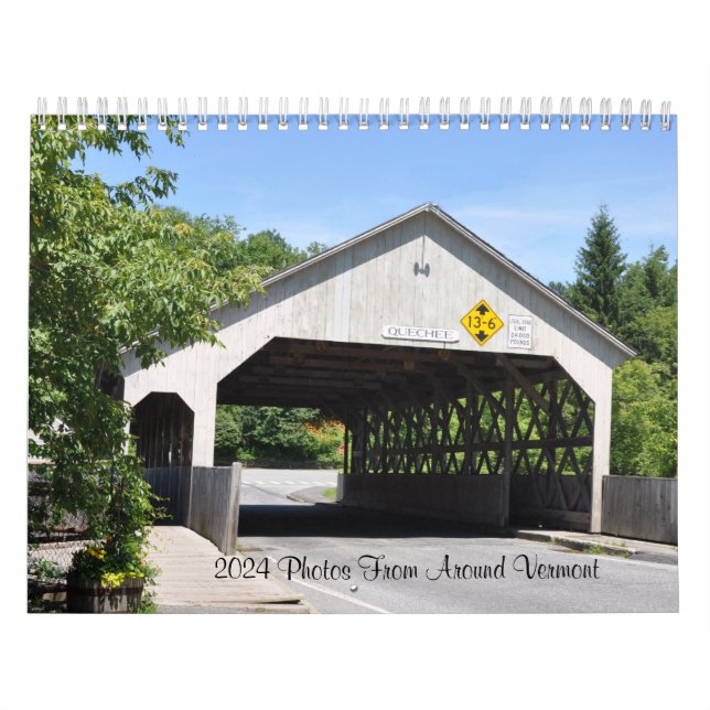 Fotos De 2024 Do Calendário Vermont (Capa)