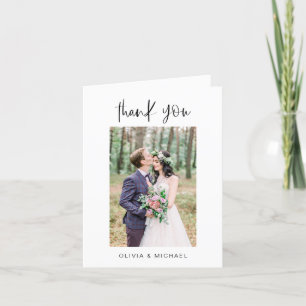 Fotos de Agradecimento de Casamento Minimalista