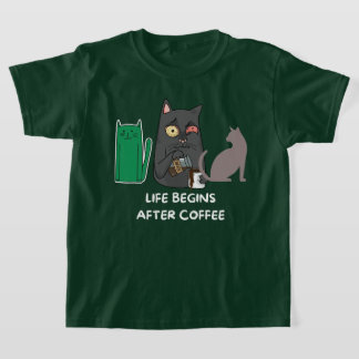 Fotos de camisetas de gatos para amantes de café