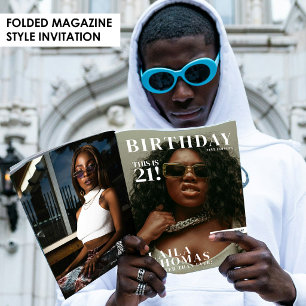 Fotos de Capa de Revista de Convite para Festa de