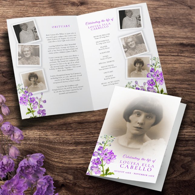 Fotos de delfinium roxas do programa de serviços f (Criador carregado)