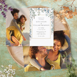 Fotos de folhagem floral orçamentária convite de c