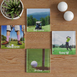 Fotos de Golfer Personalizadas 4 Imagens Conjunto 