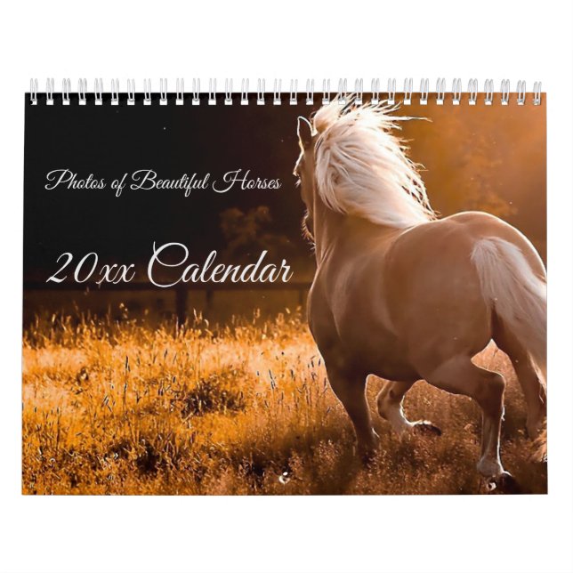 Fotos do calendário de cavalos lindos (Capa)