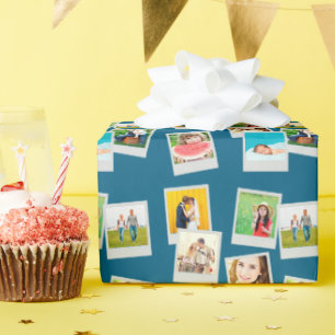 Fotos Espalhadas Papel de Presente Personalizado