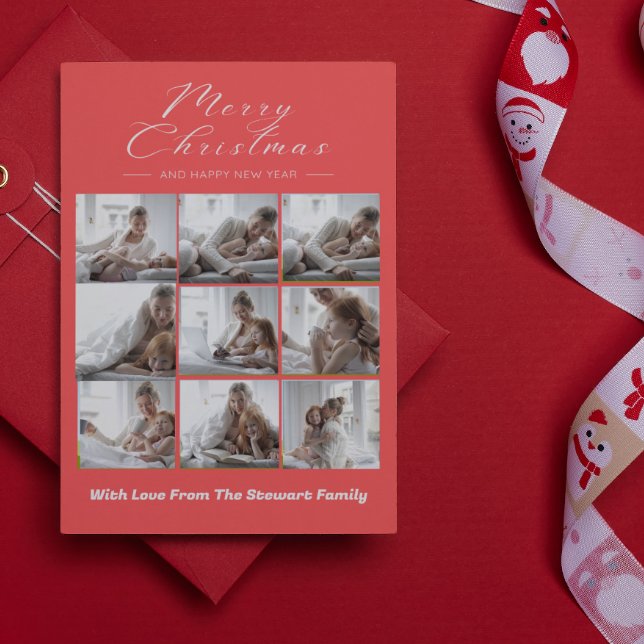 Fotos Modernas Colagem Feliz Cartão de Férias de N (Criador carregado)