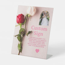 Fotos personalizadas de rosas vermelhas e brancas