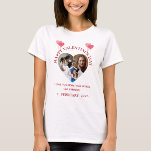 Fotos simples do dia dos namorados em camiseta apa