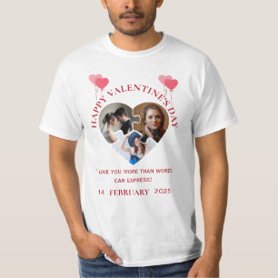 Fotos simples do dia dos namorados em camiseta apa