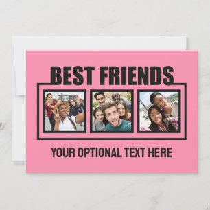 Fotos, texto e cor personalizados dos melhores ami