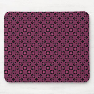 Fouchsia Funky Circles Mousepad