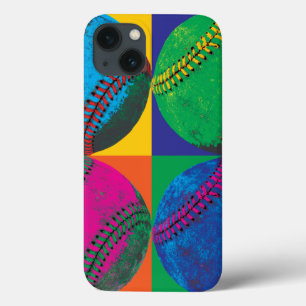 Four Baseballs in Different Colors