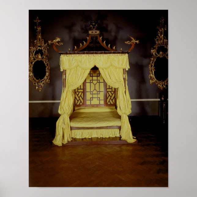 Four Poster Bed, in the Chinese style, 1750s (Frente)