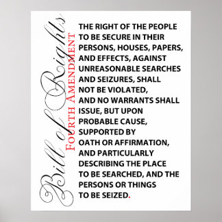 Fourth Amendment Poster
