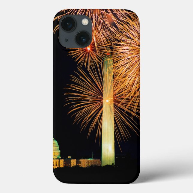 Fourth of July, Firework Display, Skyline (Verso)