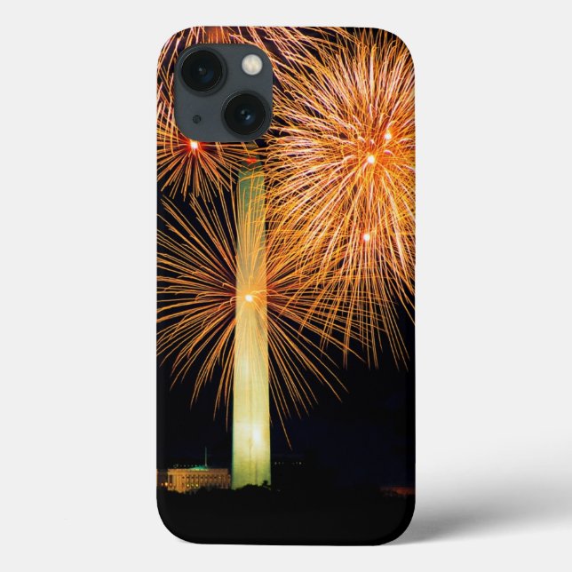 Fourth of July, Firework Display, Skyline (Verso)