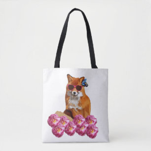 Fox Art Bolsa por todo o Impressão