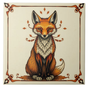 Fox - Artes E Artesanatos - Azulejo Cerâmico
