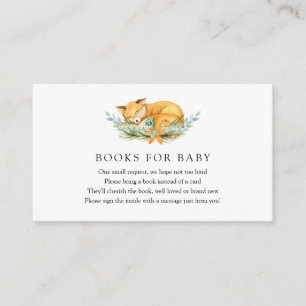Fox Books para Cartão de Inserção de Bebê
