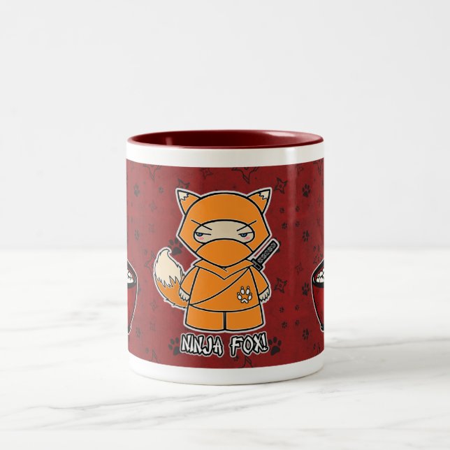 Fox de Ninja! Com a caneca da bacia de arroz (Centro)