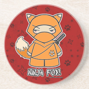 Fox de Ninja! Porta copos do vermelho de