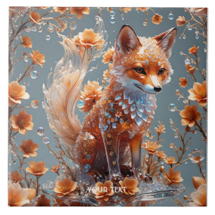 Fox de Vidro Vermelho Fantasy