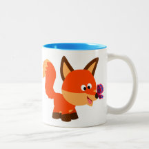 Fox E Caneca De Borboleta