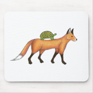 Fox e tartaruga Mousepad