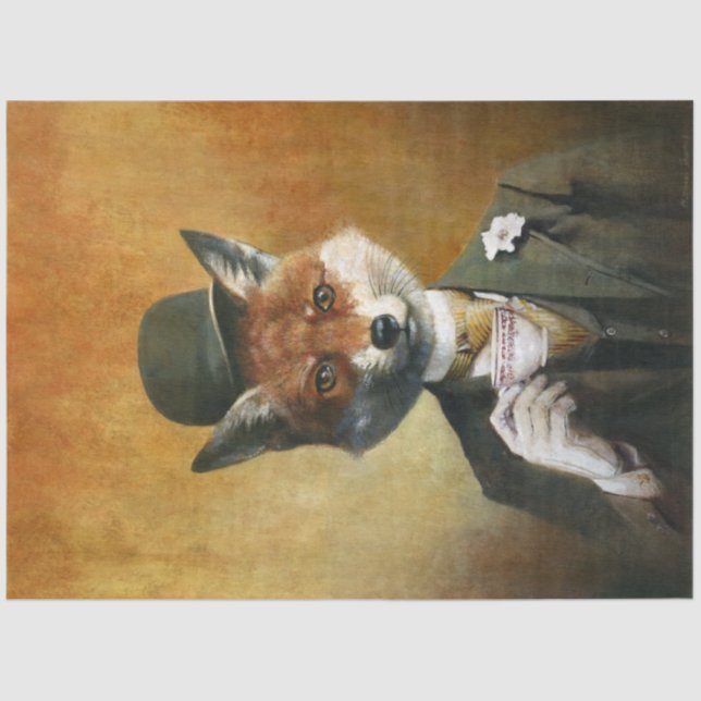 Fox em roupas Papel de fita (Frente )