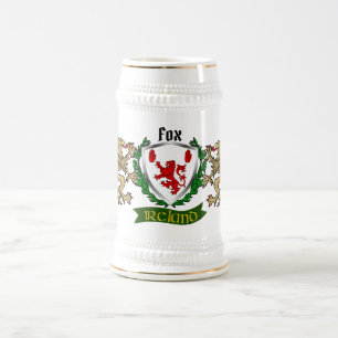 Fox Irish Shield Beer Caneca de cerveja