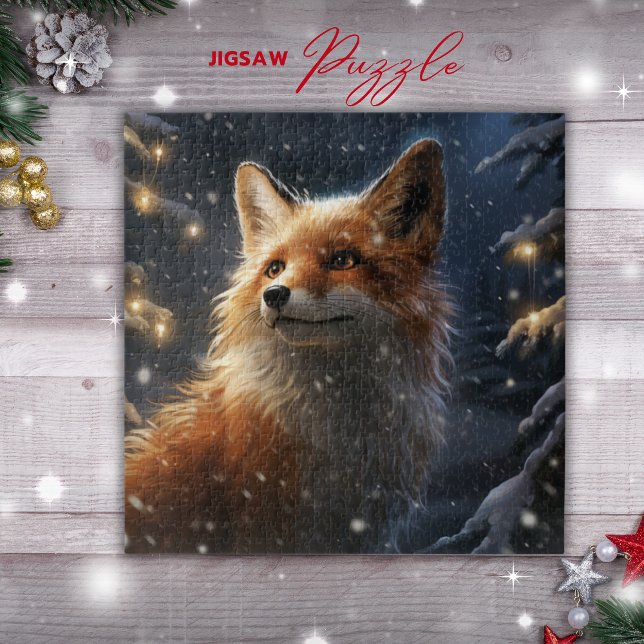 Fox Jigsera Quebra-cabeça (Winter Fox Jigsaw Puzzle)