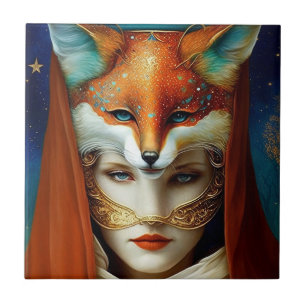 Fox Mulher Surreal Fantasy Art
