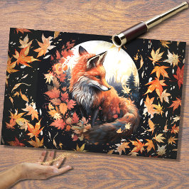 Fox no Luar 3 Papel de Decoupage