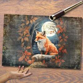 Fox no Papel de Decoupage do Luar 2