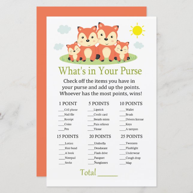 Fox O que há no seu jogo (Frente/Verso)