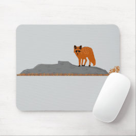 🦊 Fox on the Rock Mouse Pad