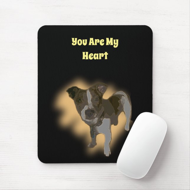 Fox Terrier Watercolor, Mousepad (Com mouse)