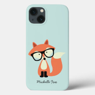 Fox vermelho do hipster bonito