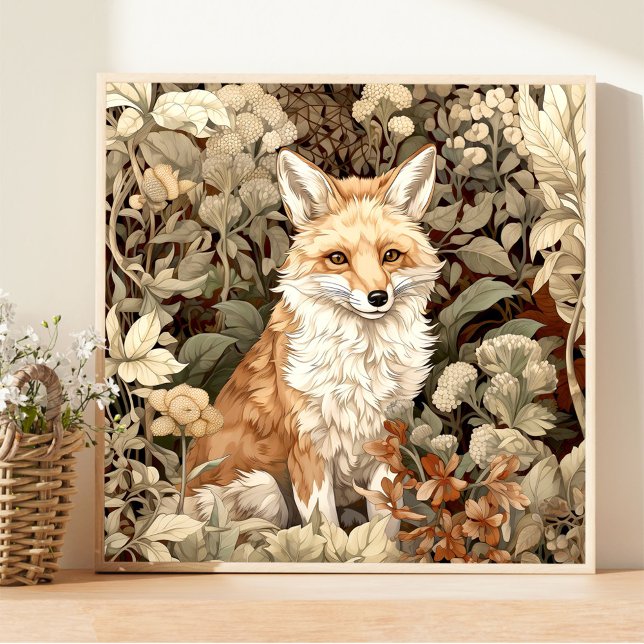 Fox Woodland Animal Art Poster (Criador carregado)