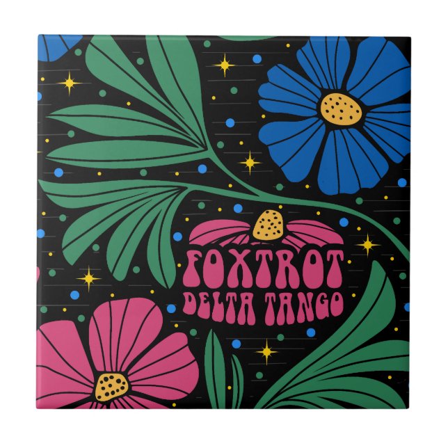 Foxtrot Delta Tango Flower Boho (Frente)