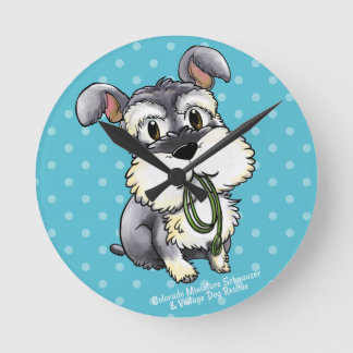 Fozi Schnauzer - Relógio de Parede Personalizável