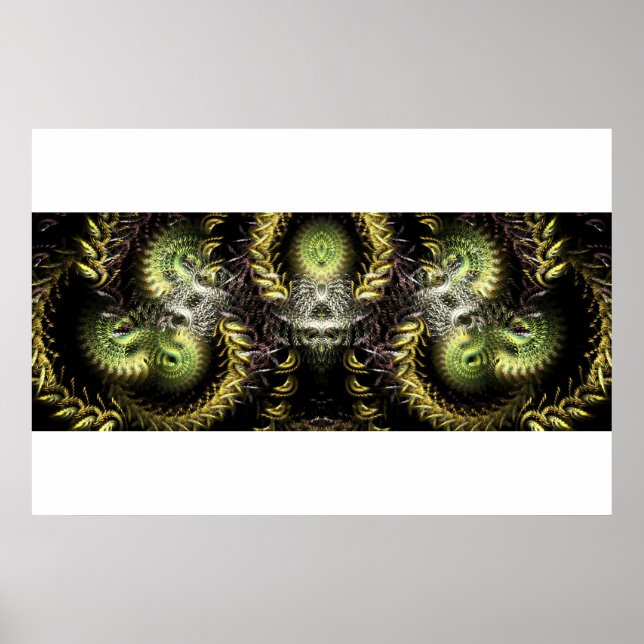 Fracamaska Fractal Poster (Frente)