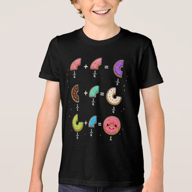 Frações de Donut Humor de Aprendizado de Matemátic (Frente)