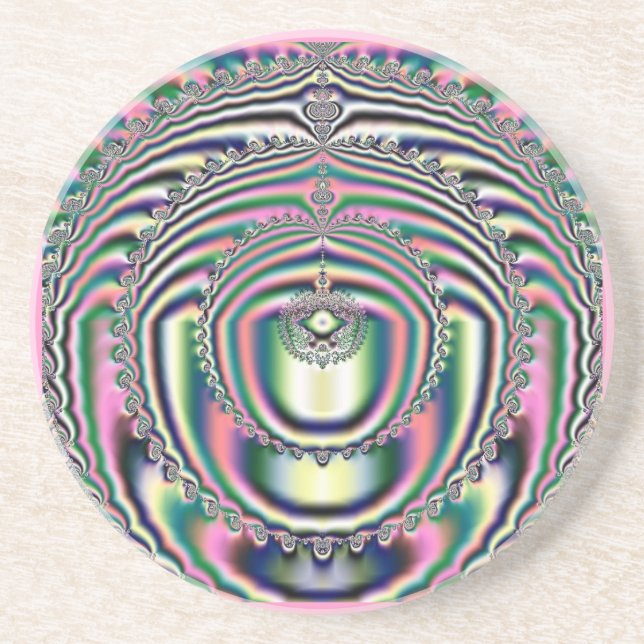 Fractal 10 Porta copos (Frente)