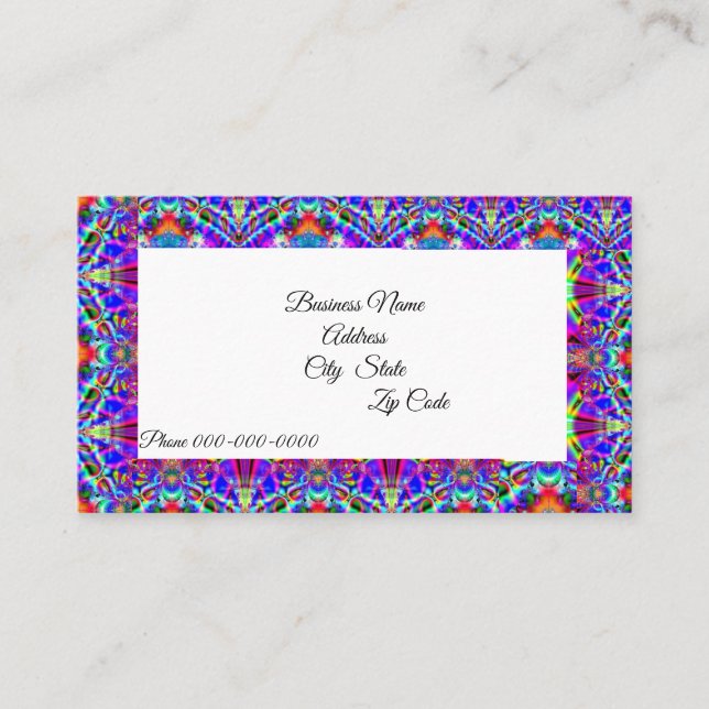 Fractal 125 Cartões de visitas (Frente)