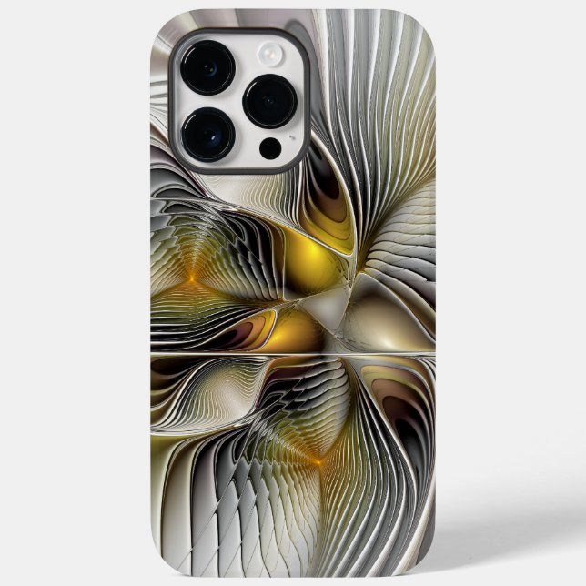Fractal Abstrato 3D De Illusão Óptica Com Profundi (Verso)